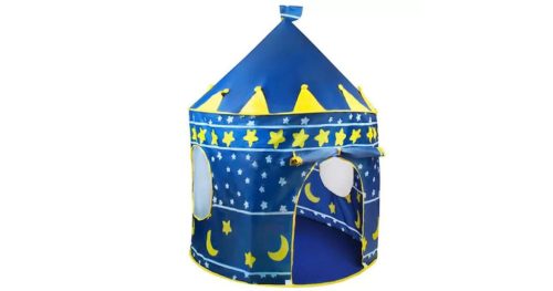 Gyerek sátor, játszóház, sötétkék, beltéri-kültéri, 135 x 105 cm