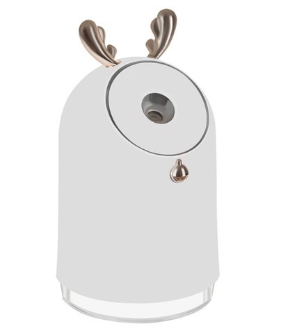 Malatec rénszarvasos légnedvesítő aroma diffúzorral, lámpával, fehér-arany színben, 3 db szivacspatronnal, 250 ml, 8x8x14cm