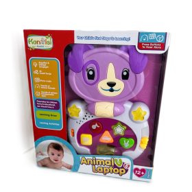   Kanisi gyerek kutyás játék laptop, gyerek laptop, zenél, hangokat ad ki, 20x17x14 cm 