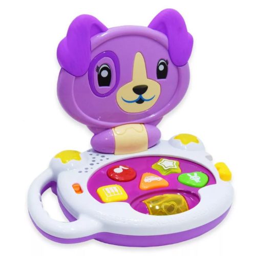 Kanisi gyerek kutyás játék laptop, gyerek laptop, zenél, hangokat ad ki, 20x17x14 cm 