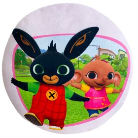   Bing nyuszi kör alakú párna, gyerek párna, rózsaszín, 40x40 cm