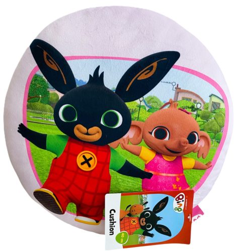 Bing nyuszi kör alakú párna, gyerek párna, rózsaszín, 40x40 cm