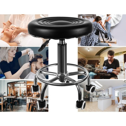 Beautylushh gurulós fodrász szék, kozmetikai szék, állítható magasság, forgó szék