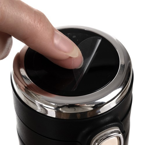 Ruhhy termosz led kijelzővel, rozsdamentes, fekete, 420 ml, hidegen-melegen tartó