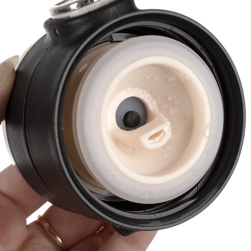 Ruhhy termosz led kijelzővel, rozsdamentes, fekete, 420 ml, hidegen-melegen tartó