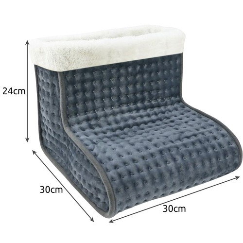 Ruhhy elektromos lábmelegítő, szürke, távirányítóval, mosható betéttel 