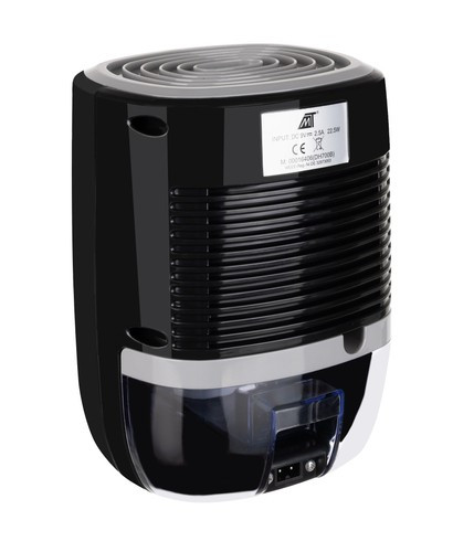 Ruhhy páramentesítő, nedvességelnyelő, fekete, kivehető víztartállyal, 22,5x16x14cm