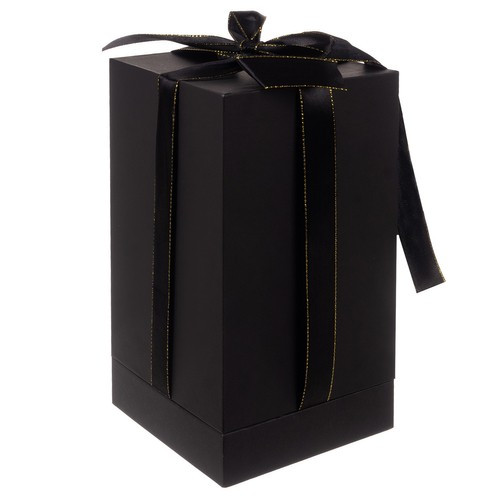 Örök rózsa díszdobozban, üvegben, rózsaszirmokkal, led világítással, 22 cm, Malatec