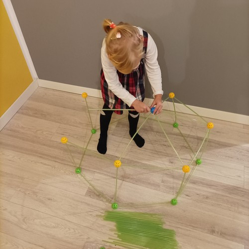 Kruzzel gyerek sátor, fluoreszkáló, szalmakockák, 100 db, zöld, többfunkciós 