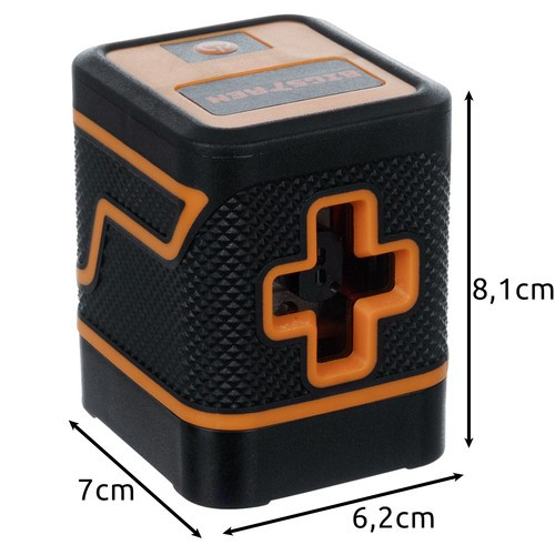 Bigstren lézeres szintező, keresztlézer, rögzítővel, 360 fokos sugár, zöld lézer