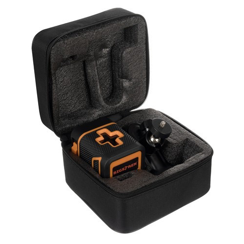 Bigstren lézeres szintező, keresztlézer, rögzítővel, 360 fokos sugár, zöld lézer