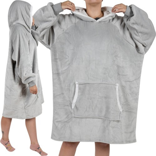 Ruhhy XXL takaró-pulóver, univerzális, unisex, szürke