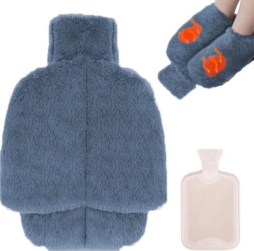 Lábfejmelegítő, lábmelegítő, sötétkék, univerzális méret