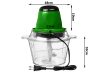 Elektromos zöldség-gyümölcs-hús aprítógép, 1600 ml, 250W