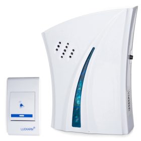   Vezeték nélküli csengő elemekkel, fehér,  1 gong, LED távirányító