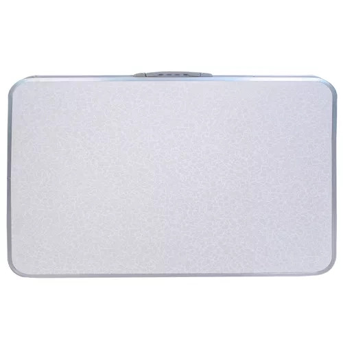 Trizand összecsukható kempingasztal, fehér, alumínium, 80 x 60 x 70 cm