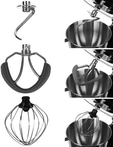 Ruhhy rozsdamentes konyhai robotgép turmix géppel, húsdarálóval, dagasztó gép,  2200W, 6,2 l