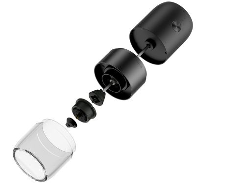 Elektromos kávédaráló, hordozható, fekete