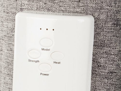 Kompressziós lábmasszírozó, hőterápiás, hordozható, 6 masszázs sebesség