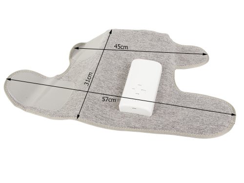 Kompressziós lábmasszírozó, hőterápiás, hordozható, 6 masszázs sebesség