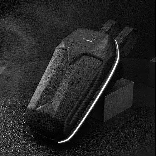 Trizand rollerre / biciklire akasztható táska, fekete, vízálló, 5 l