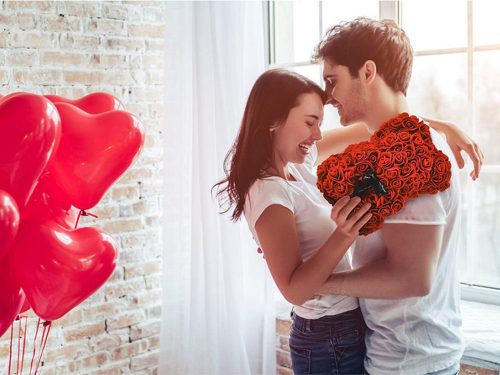 Rózsa maci, örökrózsa,  díszdobozban, XL méret, 24 cm