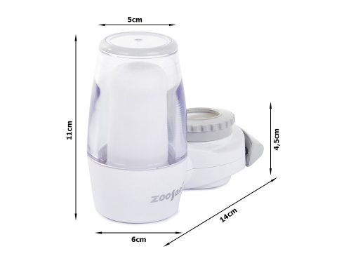 Zoosen vízszűrő készlet csapra, fehér, műanyag