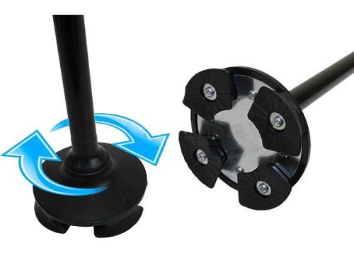 Összecsukható járóbot, mozgássérült bot, sétabot, ortopéd bot, ledes zseblámpával, 4 pontos talp, állítható magasság