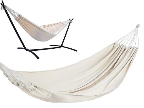 Kerti függőágy, 1 személyes, bézs, 200 kg teherbírás,  80x250 cm 