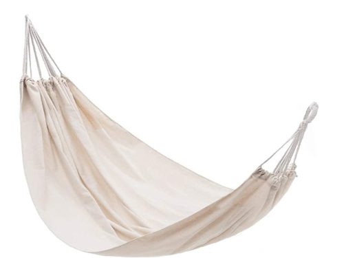 Kerti függőágy, 1 személyes, bézs, 200 kg teherbírás,  80x250 cm 