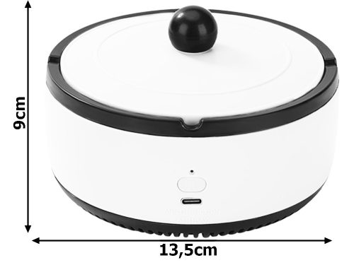 Intelligens autóhamutartó – Öntisztuló, illatpatronnal, füstmentes megoldás, hordozható, kényelmes használat otthon és autóban