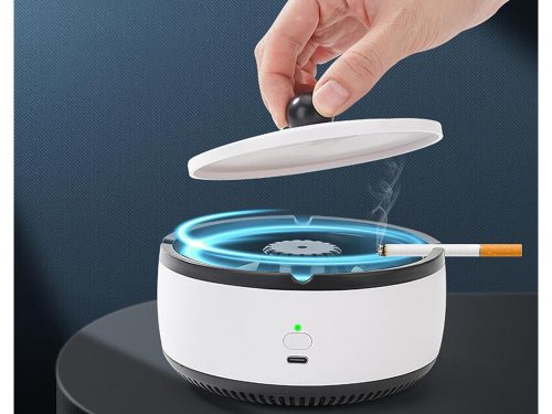 Intelligens autóhamutartó – Öntisztuló, illatpatronnal, füstmentes megoldás, hordozható, kényelmes használat otthon és autóban