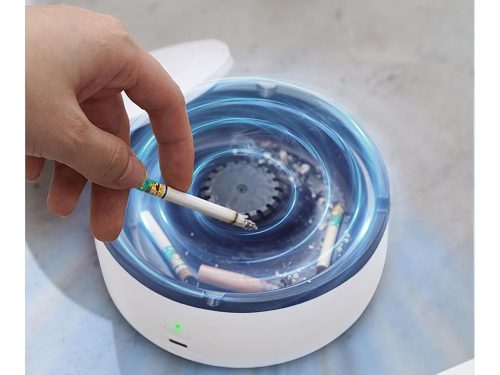 Intelligens autóhamutartó – Öntisztuló, illatpatronnal, füstmentes megoldás, hordozható, kényelmes használat otthon és autóban