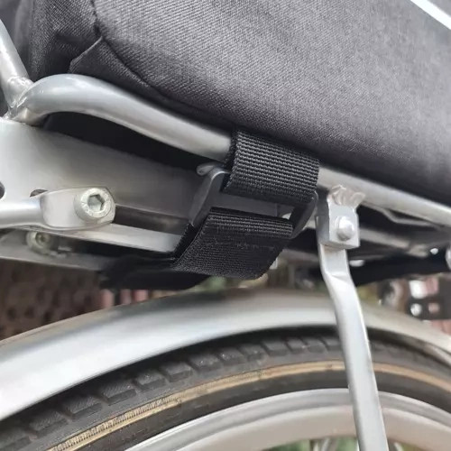 Trizand kerékpáros hűtő táska, biciklis thermo táska, nagy méretű, fekete