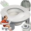 Kruzzel hordozható/utazó bili, wc ülőke, 100 db eldobható zacskóval, hordozó táskával