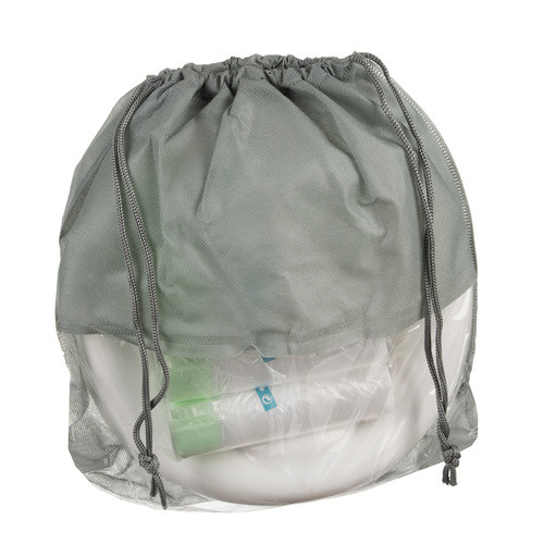 Kruzzel hordozható/utazó bili, wc ülőke, 100 db eldobható zacskóval, hordozó táskával