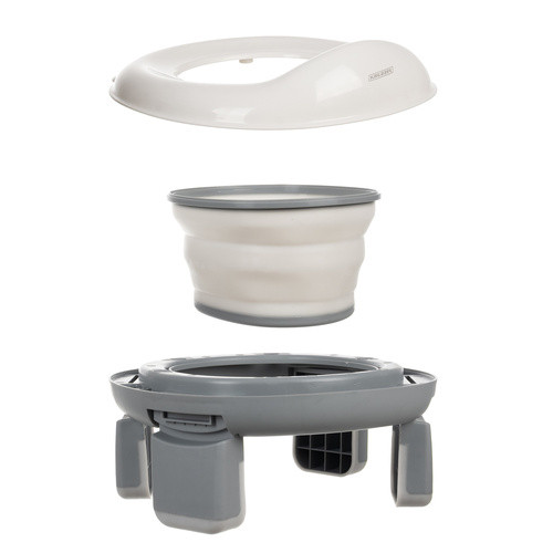 Kruzzel hordozható/utazó bili, wc ülőke, 100 db eldobható zacskóval, hordozó táskával