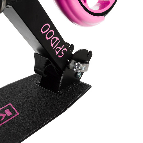 Kruzzel Spidoo összecsukható roller gyermekeknek – 200mm kerekek, állítható kormány, fekete és rózsaszín színben