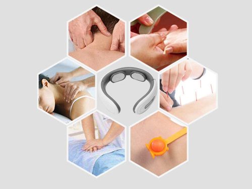 Neck TENS EMS Elektrostimulátor 2 az 1-ben – 5 masszázsprogram, 16 intenzitás, USB töltés