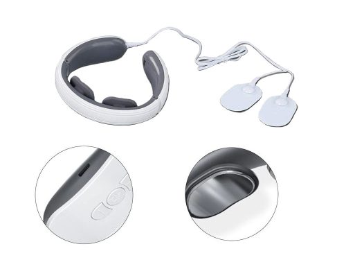 Neck TENS EMS Elektrostimulátor 2 az 1-ben – 5 masszázsprogram, 16 intenzitás, USB töltés