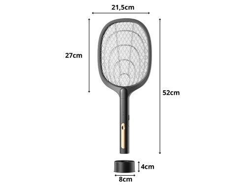 Elektromos rovarcsapda, UV lámpa, légycsapó, állvánnyal, fekete/fehér 