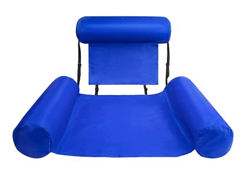 Felfújható lebegő nyugágy, vízi szék, kék