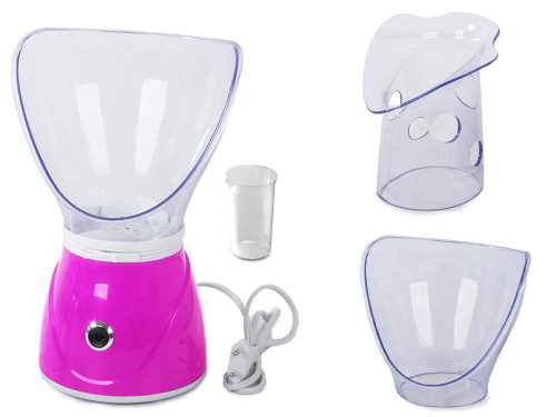 Inhalátor, gőz szauna, arc szauna, rózsaszín