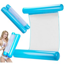   Felfújható matrac, úszószőnyeg, lebegő függőágy, kék