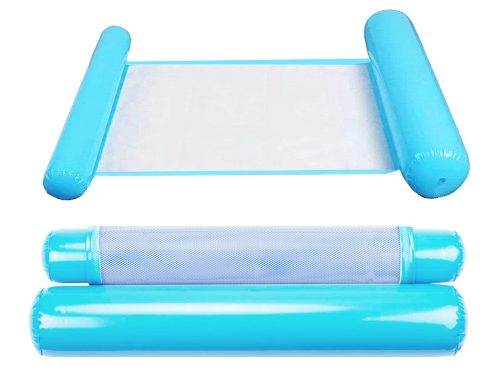 Felfújható matrac, úszószőnyeg, lebegő függőágy, kék