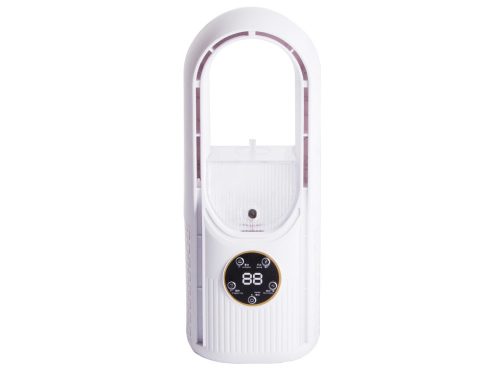 Oszlop ventilátor lapát nélküli, csendes, álló, párásító készülék, 6 program, USB