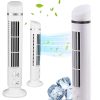 Lapát nélküli oszlopventilátor LED lámpával – USB-ről működtethető, asztali kivitel