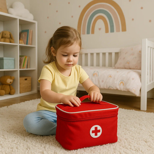 Kruzzel gyermek orvosi játékkészlet – kis doktor fogorvos + tartozékokkal, elsősegély csomagban