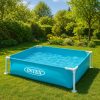 INTEX – Gyermek keretes kerti pancsoló medence 122x122x30 cm, ajándék strand labdával, – 342 liter