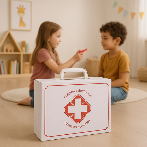 Kruzzel gyerek orvosi szett, fogorvosi kiegészítőkkel, elsősegély dobozzal